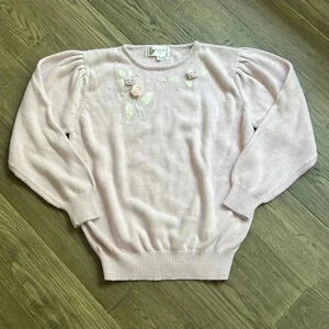 🔥BARBRA Sue🔥 |  Lavender purple/blush pink vintage knit sweater